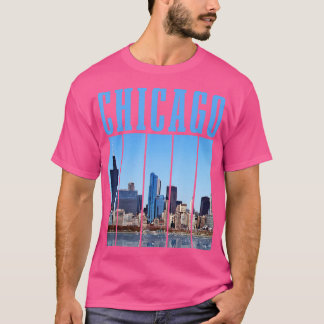 Chicago Skyline Illinois Vintag Pride Chicago T-Shirt
