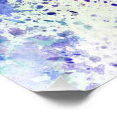 Chicago skyline im Watercolor background Fotodruck (Ecke)