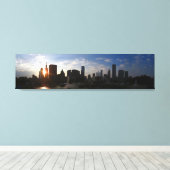 Chicago Skyline in Dusk Leinwanddruck (Insitu (Holzboden))