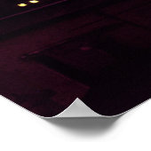 Chicago Skyline in Dusk Poster (Ecke)