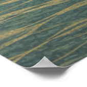 Chicago Skyline in Japanese Ukiyo-e Poster (Ecke)