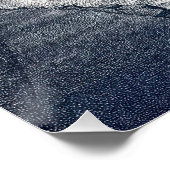 Chicago-Skyline in pointillistischer Kunst Poster (Ecke)