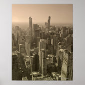 Chicago Skyline, John Hancock Center Skydeck Poster (Vorne)
