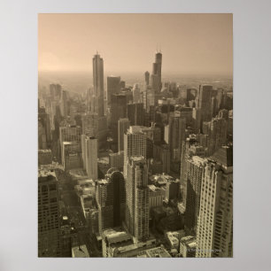 Chicago Skyline, John Hancock Center Skydeck Poster