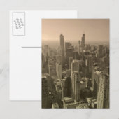 Chicago Skyline, John Hancock Center Skydeck Postkarte (Vorne/Hinten)