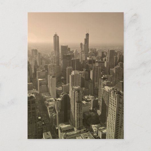 Chicago Skyline, John Hancock Center Skydeck Postkarte (Vorderseite)