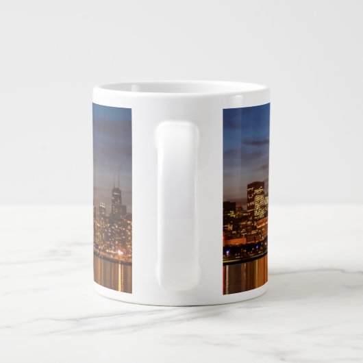 Chicago Skyline Jumbo-Tasse (Rückseite)