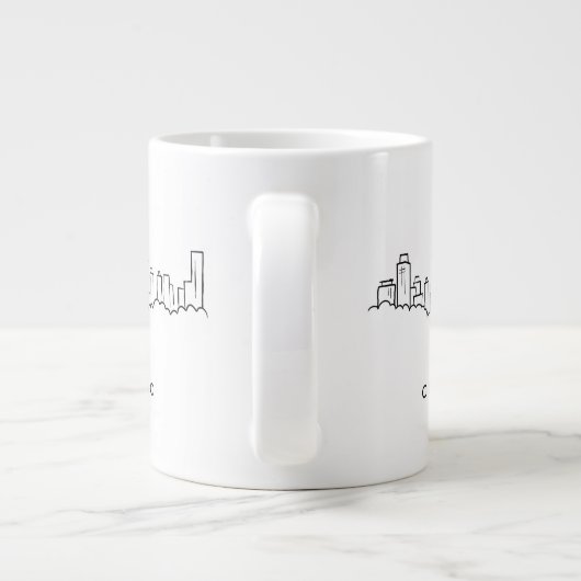 Chicago Skyline Jumbo-Tasse (Rückseite)