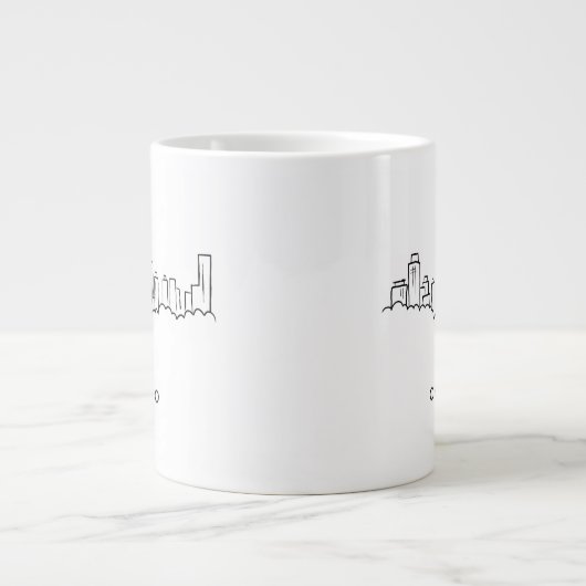 Chicago Skyline Jumbo-Tasse (Vorderseite)