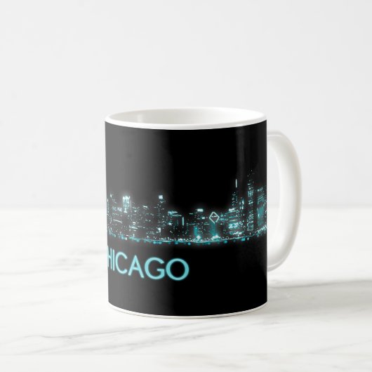 Chicago Skyline Kaffeetasse (VorderseiteRechts)