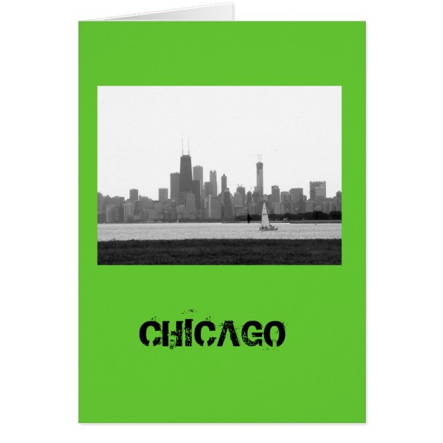 Chicago Skyline- Karte (Vorne)