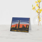 Chicago Skyline Karte (Gelbe Blume)