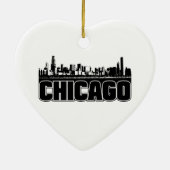 Chicago-Skyline Keramik Ornament (Hinten)