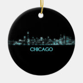 Chicago Skyline Keramik Ornament (Vorne)