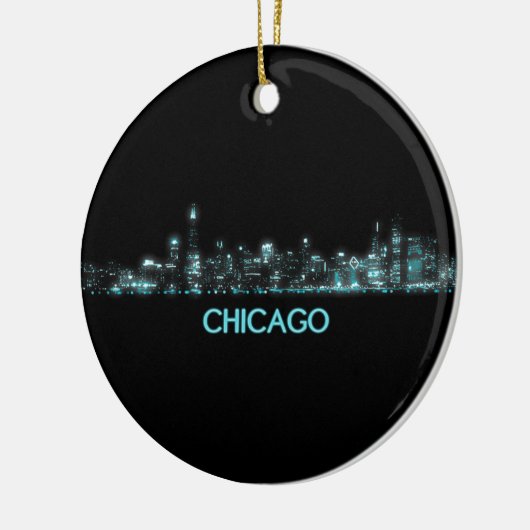 Chicago Skyline Keramik Ornament (Links)