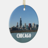 Chicago Skyline Keramik Ornament (Rechts)