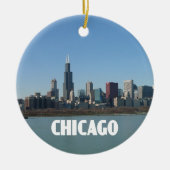 Chicago Skyline Keramik Ornament (Vorne)
