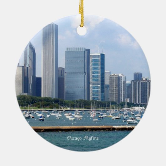 Chicago Skyline Keramikornament (Hinten)