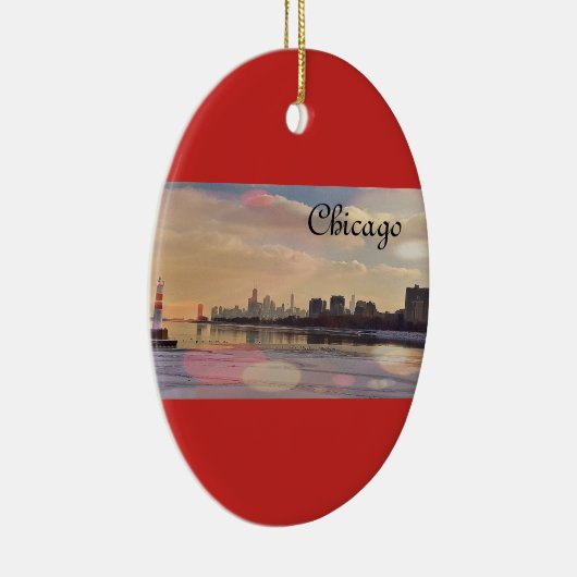 Chicago Skyline Keramikornament (Rechts)