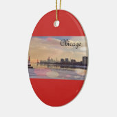 Chicago Skyline Keramikornament (Links)