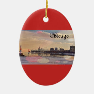 Chicago Skyline Keramikornament
