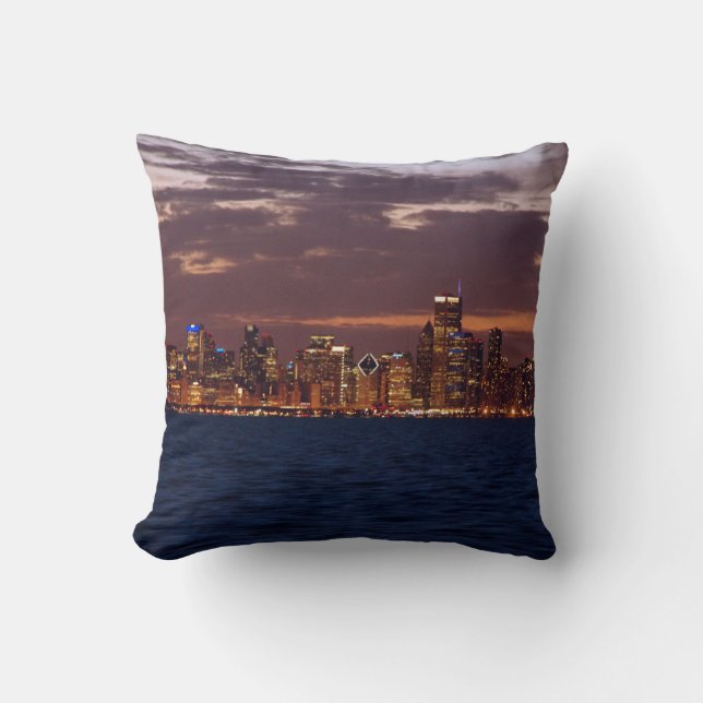 Chicago Skyline Kissen (Vorderseite)