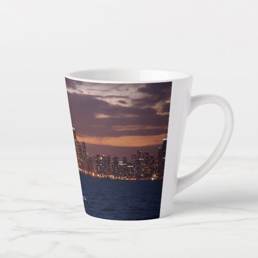 Chicago Skyline Latte Tasse (Rechts)