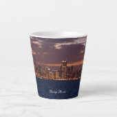 Chicago Skyline Latte Tasse (Vorderseite)
