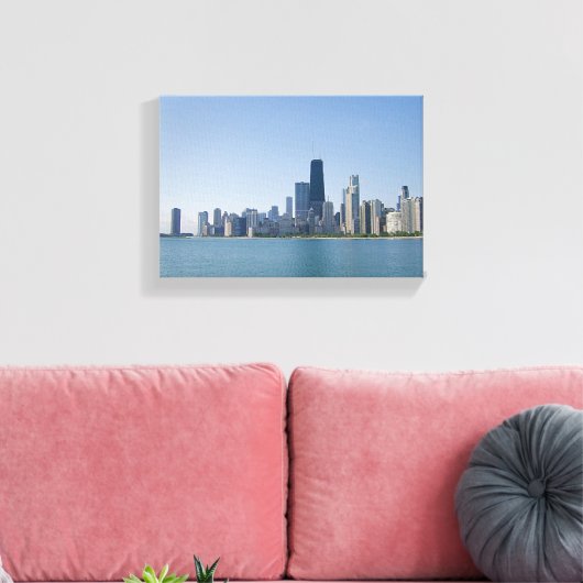 Chicago Skyline Leinwanddruck (Insitu (Wohnzimmer))