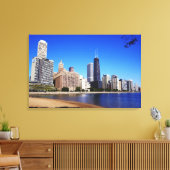 Chicago Skyline. Leinwanddruck (Insitu (Wohnzimmer))