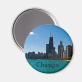 Chicago Skyline Magnet (Vorderseite/Rückseite)