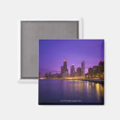 Chicago Skyline Magnet (Vorderseite/Rückseite)