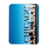 Chicago Skyline Magnet mit Chicago im Sky (Vertikal)