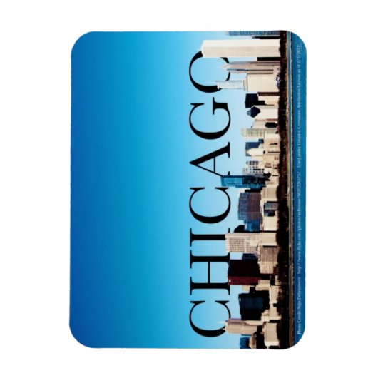 Chicago Skyline Magnet mit Chicago im Sky (Vertikal)