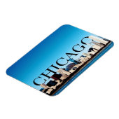 Chicago Skyline Magnet mit Chicago im Sky (Linke Seite)
