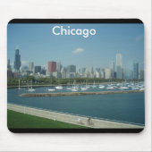 Chicago-Skyline-Mausunterlage Mousepad (Vorne)