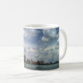 Chicago-Skyline-Michigansee-Sommer Kaffeetasse (VorderseiteRechts)