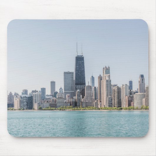 Chicago Skyline mit Lake Michigan Mousepad (Vorne)