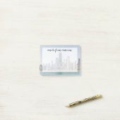 Chicago Skyline mit Lake Michigan Post-it Klebezettel (Auf Schreibtisch)