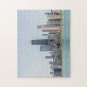 Chicago Skyline mit Lake Michigan Puzzle (Vertikal)