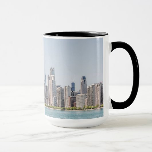 Chicago Skyline mit Lake Michigan Tasse (Rechts)