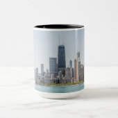 Chicago Skyline mit Lake Michigan Tasse (Zentrum)