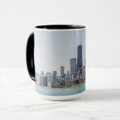 Chicago Skyline mit Lake Michigan Tasse (Vorderseite Links)