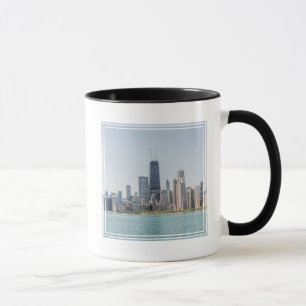 Chicago Skyline mit Lake Michigan Tasse