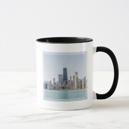 Chicago Skyline mit Lake Michigan Tasse (Rechts)