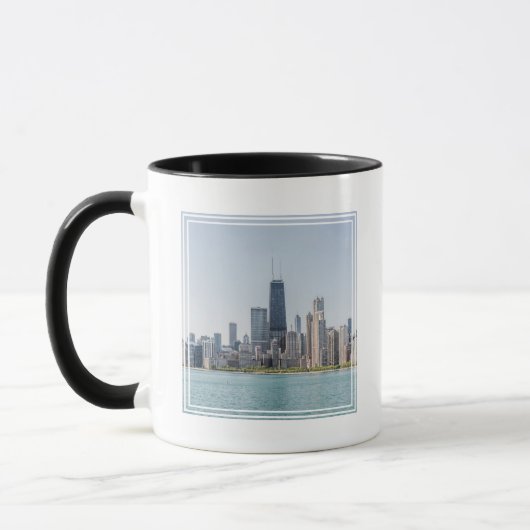Chicago Skyline mit Lake Michigan Tasse (Links)