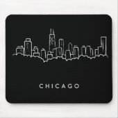 Chicago-Skyline Mousepad (Vorne)