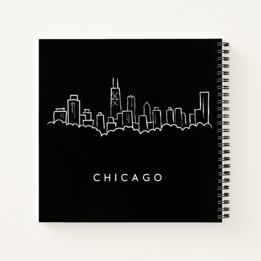 Chicago Skyline Notizblock (Rückseite)