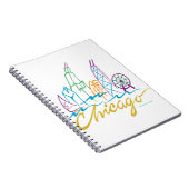 Chicago Skyline Notizblock (Rechte Seite)