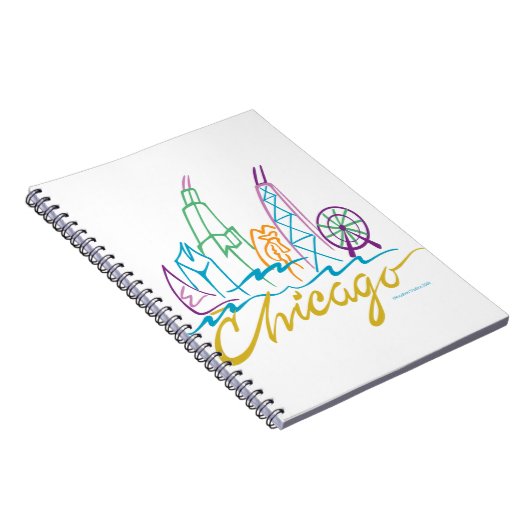 Chicago Skyline Notizblock (Rechte Seite)